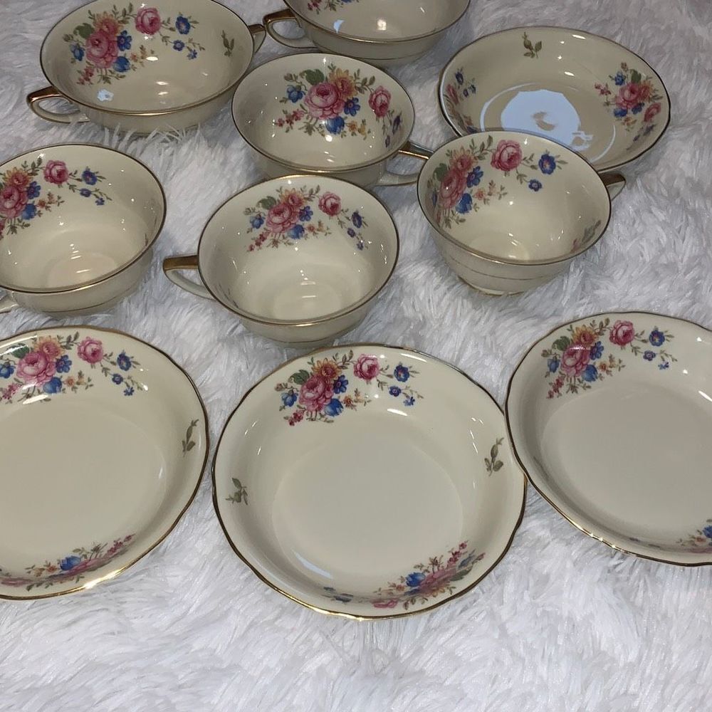 Vintage 1930’s Selb Bavaria Heinrich & Co Tea‎ Cups and Bowls